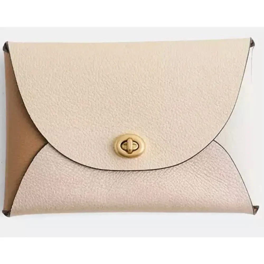 COACH - Remade Color block Large Pouch CREAM